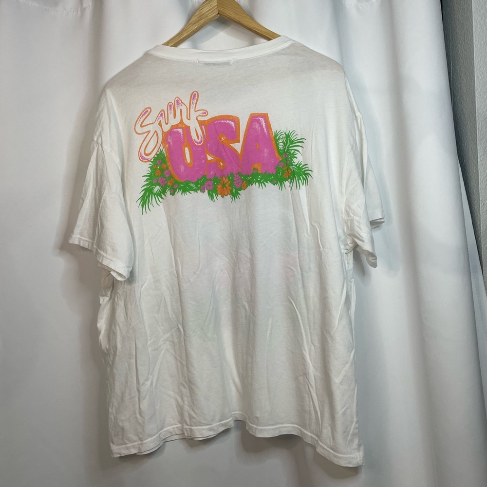Daydreamer white The Beach Boys Surf USA graphic band tee sz 1X - Picture 3 of 10